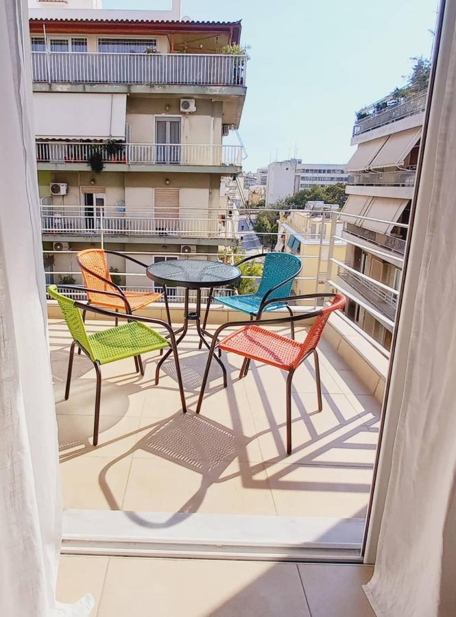 Ferienwohnung Popart -Spacious 3Rdfl 1Bdr W/Balcony/View Athen Exterior foto